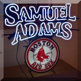 C26. Samuel Adams Red Sox neon sign.